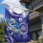 Custom NRL Bulldogs NAIDOC Week Garden Flag Keep The Fire Burning Indigenous Art