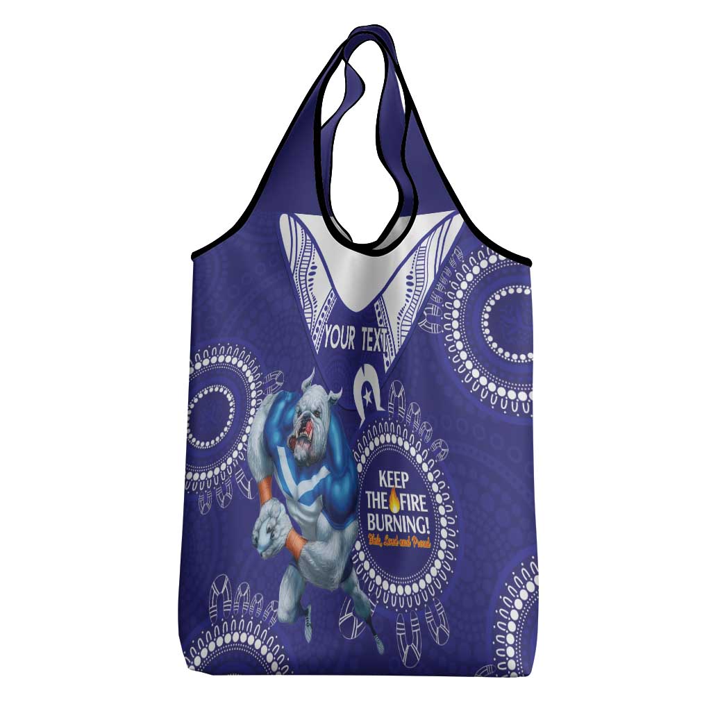 Custom NRL Bulldogs NAIDOC Week Grocery Bag Keep The Fire Burning Indigenous Art