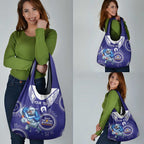 Custom NRL Bulldogs NAIDOC Week Grocery Bag Keep The Fire Burning Indigenous Art