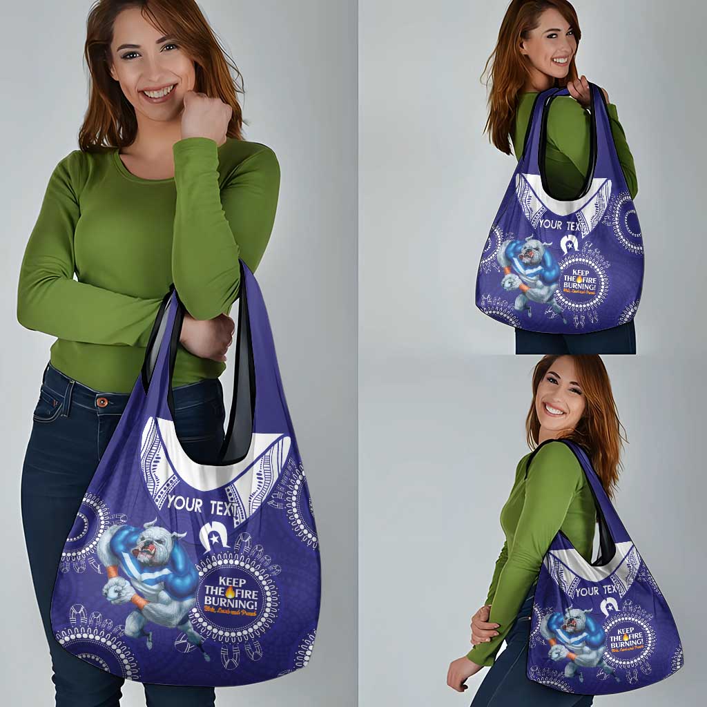 Custom NRL Bulldogs NAIDOC Week Grocery Bag Keep The Fire Burning Indigenous Art