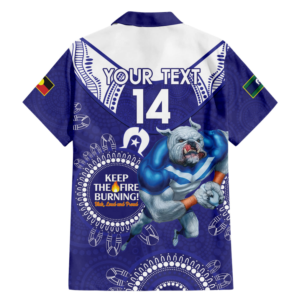 Custom NRL Bulldogs NAIDOC Week Hawaiian Shirt Keep The Fire Burning Indigenous Art