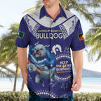 Custom NRL Bulldogs NAIDOC Week Hawaiian Shirt Keep The Fire Burning Indigenous Art
