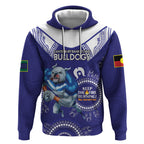 Custom NRL Bulldogs NAIDOC Week Hoodie Keep The Fire Burning Indigenous Art