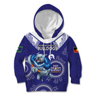 Custom NRL Bulldogs NAIDOC Week Kid Hoodie Keep The Fire Burning Indigenous Art