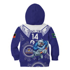 Custom NRL Bulldogs NAIDOC Week Kid Hoodie Keep The Fire Burning Indigenous Art