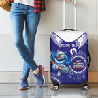 Custom NRL Bulldogs NAIDOC Week Luggage Cover Keep The Fire Burning Indigenous Art