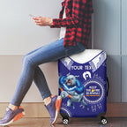 Custom NRL Bulldogs NAIDOC Week Luggage Cover Keep The Fire Burning Indigenous Art
