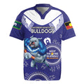 Custom NRL Bulldogs NAIDOC Week Rugby Jersey Keep The Fire Burning Indigenous Art