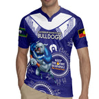 Custom NRL Bulldogs NAIDOC Week Rugby Jersey Keep The Fire Burning Indigenous Art