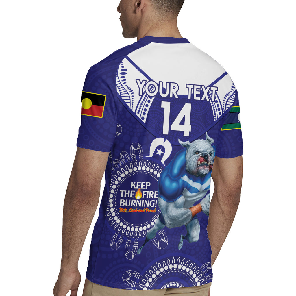 Custom NRL Bulldogs NAIDOC Week Rugby Jersey Keep The Fire Burning Indigenous Art