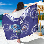 Custom NRL Bulldogs NAIDOC Week Sarong Keep The Fire Burning Indigenous Art