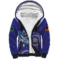 Custom NRL Bulldogs NAIDOC Week Sherpa Hoodie Keep The Fire Burning Indigenous Art