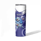 NRL Bulldogs NAIDOC Week Skinny Tumbler Keep The Fire Burning Indigenous Art