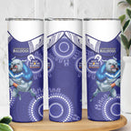 NRL Bulldogs NAIDOC Week Skinny Tumbler Keep The Fire Burning Indigenous Art