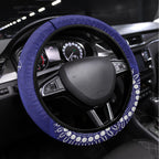 NRL Bulldogs NAIDOC Week Steering Wheel Cover Keep The Fire Burning Indigenous Art