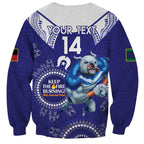 Custom NRL Bulldogs NAIDOC Week Sweatshirt Keep The Fire Burning Indigenous Art