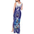Custom NRL Bulldogs NAIDOC Week Tank Maxi Dress Keep The Fire Burning Indigenous Art