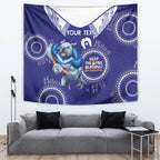 Custom NRL Bulldogs NAIDOC Week Tapestry Keep The Fire Burning Indigenous Art