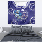 Custom NRL Bulldogs NAIDOC Week Tapestry Keep The Fire Burning Indigenous Art