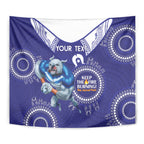 Custom NRL Bulldogs NAIDOC Week Tapestry Keep The Fire Burning Indigenous Art