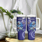 NRL Bulldogs NAIDOC Week Tumbler With Handle Keep The Fire Burning Indigenous Art