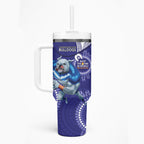 NRL Bulldogs NAIDOC Week Tumbler With Handle Keep The Fire Burning Indigenous Art