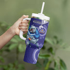NRL Bulldogs NAIDOC Week Tumbler With Handle Keep The Fire Burning Indigenous Art