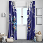 Custom NRL Bulldogs NAIDOC Week Window Curtain Keep The Fire Burning Indigenous Art