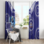 Custom NRL Bulldogs NAIDOC Week Window Curtain Keep The Fire Burning Indigenous Art