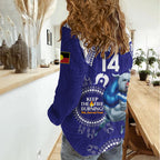 Custom NRL Bulldogs NAIDOC Week Women Casual Shirt Keep The Fire Burning Indigenous Art