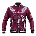 Custom NRL Sea Eagles NAIDOC Week Baseball Jacket Keep The Fire Burning Indigenous Art