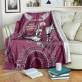 Custom NRL Sea Eagles NAIDOC Week Blanket Keep The Fire Burning Indigenous Art