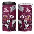 NRL Sea Eagles NAIDOC Week 4 in 1 Can Cooler Tumbler Keep The Fire Burning Indigenous Art