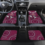 Custom NRL Sea Eagles NAIDOC Week Car Mats Keep The Fire Burning Indigenous Art