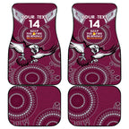 Custom NRL Sea Eagles NAIDOC Week Car Mats Keep The Fire Burning Indigenous Art
