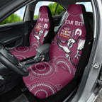 Custom NRL Sea Eagles NAIDOC Week Car Seat Cover Keep The Fire Burning Indigenous Art