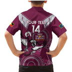 Custom NRL Sea Eagles NAIDOC Week Family Matching Mermaid Dress and Hawaiian Shirt Keep The Fire Burning Indigenous Art