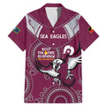 Custom NRL Sea Eagles NAIDOC Week Family Matching Mermaid Dress and Hawaiian Shirt Keep The Fire Burning Indigenous Art