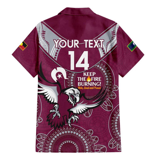 Custom NRL Sea Eagles NAIDOC Week Family Matching Mermaid Dress and Hawaiian Shirt Keep The Fire Burning Indigenous Art