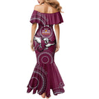 Custom NRL Sea Eagles NAIDOC Week Family Matching Mermaid Dress and Hawaiian Shirt Keep The Fire Burning Indigenous Art