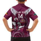 Custom NRL Sea Eagles NAIDOC Week Family Matching Puletasi and Hawaiian Shirt Keep The Fire Burning Indigenous Art