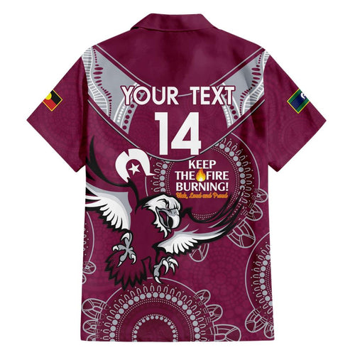 Custom NRL Sea Eagles NAIDOC Week Family Matching Short Sleeve Bodycon Dress and Hawaiian Shirt Keep The Fire Burning Indigenous Art