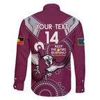 Custom NRL Sea Eagles NAIDOC Week Family Matching Summer Maxi Dress and Hawaiian Shirt Keep The Fire Burning Indigenous Art