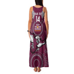 Custom NRL Sea Eagles NAIDOC Week Family Matching Tank Maxi Dress and Hawaiian Shirt Keep The Fire Burning Indigenous Art
