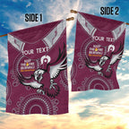 Custom NRL Sea Eagles NAIDOC Week Garden Flag Keep The Fire Burning Indigenous Art