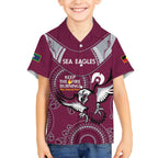 Custom NRL Sea Eagles NAIDOC Week Hawaiian Shirt Keep The Fire Burning Indigenous Art