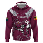 Custom NRL Sea Eagles NAIDOC Week Hoodie Keep The Fire Burning Indigenous Art