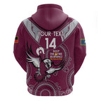 Custom NRL Sea Eagles NAIDOC Week Hoodie Keep The Fire Burning Indigenous Art