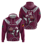 Custom NRL Sea Eagles NAIDOC Week Hoodie Keep The Fire Burning Indigenous Art