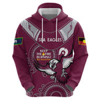 Custom NRL Sea Eagles NAIDOC Week Hoodie Keep The Fire Burning Indigenous Art